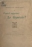 Henriette Charasson - Faut-il supprimer le gynécée ?.