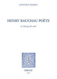 Henry Bauchau poète