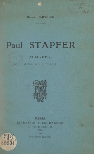 Paul Stapfer (1840-1917)