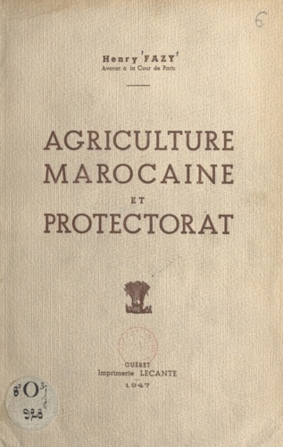 Agriculture marocaine et protectorat