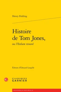 Histoire de Tom Jones, ou l'Enfant trouvé