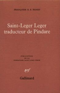Saint-Leger Leger traducteur de Pindare