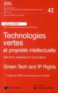Technologies vertes et propriété intellectuelle