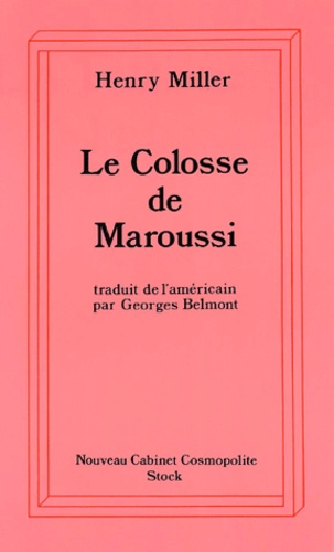 Le Colosse De Maroussi