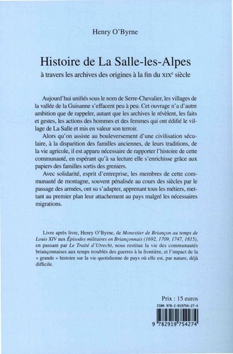 Histoire de La Salle-les-Alpes à travers les archives, des origines au XIXe siècle