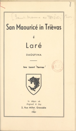San Maouricé in Trièvas é Laré. Daoufina