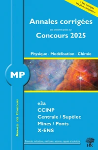 Physique, Modélisation, Chimie MP