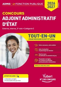 Concours Adjoint administratif d'état Tout-en-un