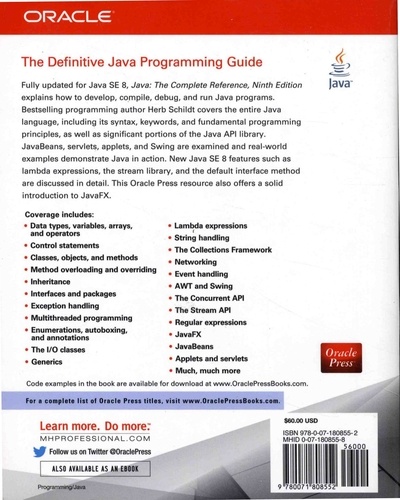 Java The Complete Reference 9th edition