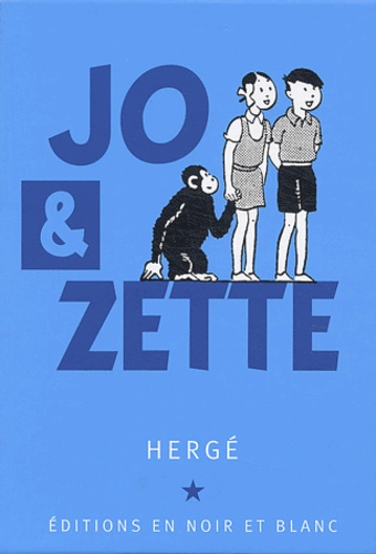  Hergé - Les aventures de Jo, Zette et Jocko  : Coffret 2 volumes - Editions en noir et blanc.