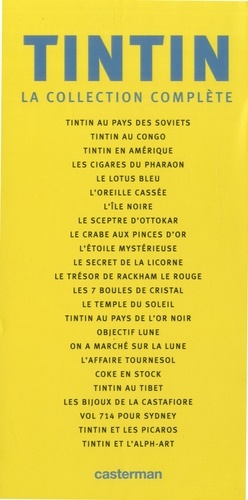 Les Aventures de Tintin Intégrale Coffret en 8 volumes. La collection complète