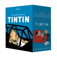  Hergé - Les Aventures de Tintin Intégrale : Coffret en 8 volumes.