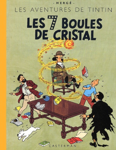  Hergé - Les Aventures de Tintin  : Les 7 Boules de cristal - Edition fac-similé en couleurs.