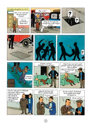 Troioù-kaer Tintin  Tintin en Amerika