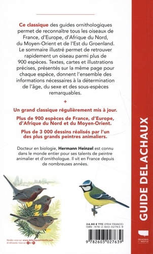 Guide Heinzel des oiseaux d'Europe, d'Afrique du Nord et du Moyen-Orient