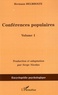 Hermann von Helmholtz - Conférences populaires - Volume 1.