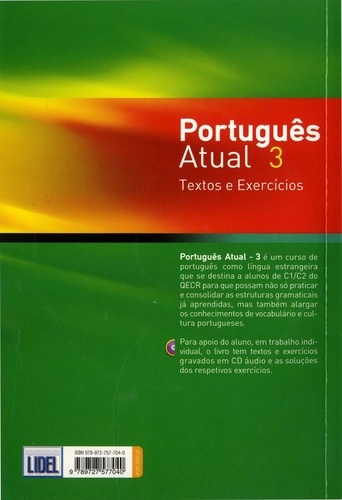 Português Atual 3. Textos e Exercicios. QECR C1/C2  avec 2 CD audio