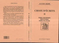 Choix d'écrits