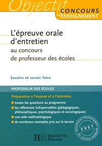 L'épreuve orale d'entretien au CRPE