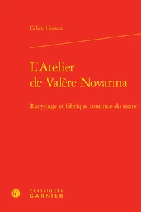 L'atelier de Valère Novarina