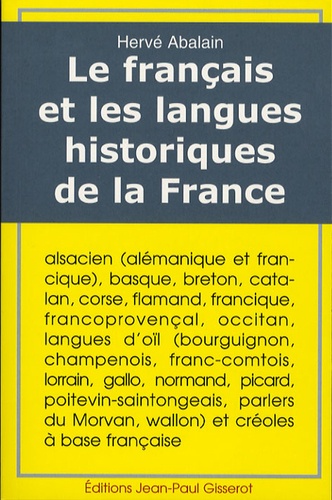 Le français et les langues historiques de la France