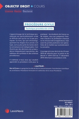 Procédure civile. Technique procédurale civile 7e édition
