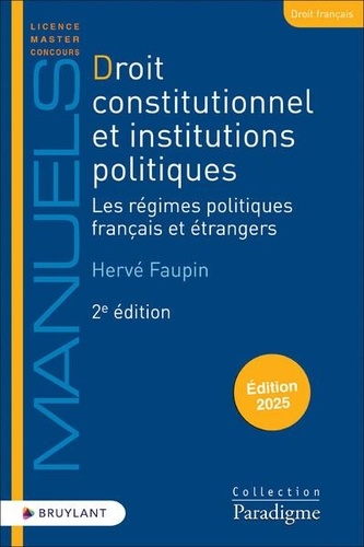 Hervé Faupin - Droit constitutionnel et institutions politiques.