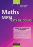Hervé Gianella et Franck Taïeb - Maths MPSI -  tests de cours.