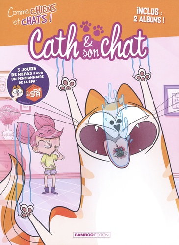Hervé Richez et Christophe Cazenove - Comme chiens et chats ! - Etui en 2 volumes : Cath & son chat Tome 1 ; Les chiens en bande dessinée Tome 1.