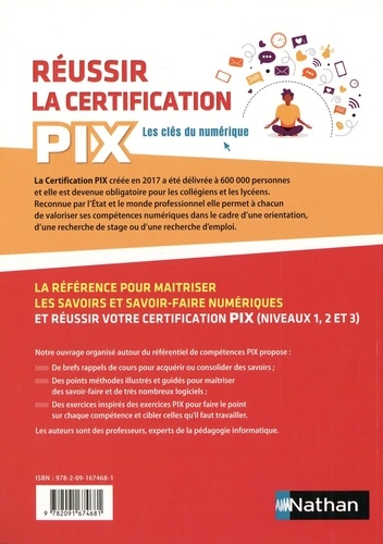 Réussir la certification PIX. Niveaux 1, 2, 3  Edition 2022