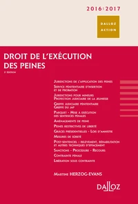 Droit de l'exécution des peines