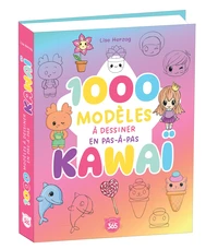 1000 modèles ultra-simples à dessiner en pas à pas Kawai
