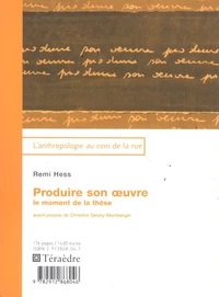 Produire son oeuvre