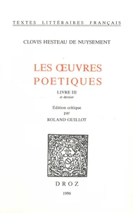 Les oeuvres poétiques
