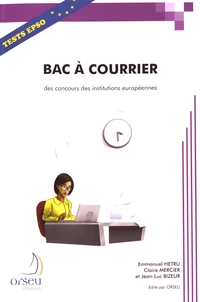 Bac à courrier des concours des institutions européennes