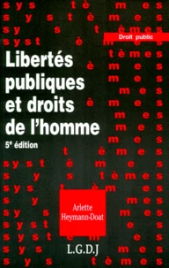 Libertes Publiques Et Droits De L'Homme. 5eme Edition