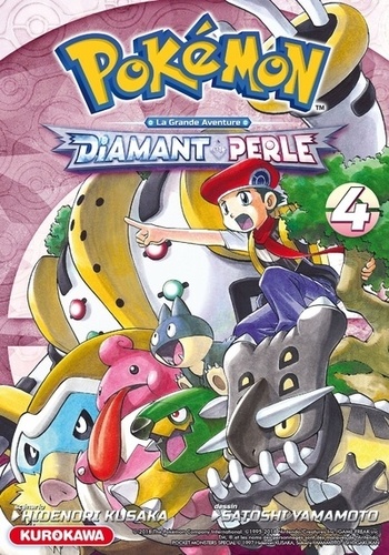 Hidenori Kusaka et Satoshi Yamamoto - Pokémon Diamant et Perle - La grande aventure Tome 4 : .