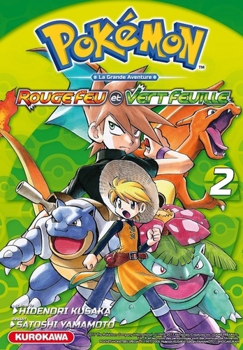 Pokémon la grande aventure Tome 2 Rouge Feu et Vert Feuille