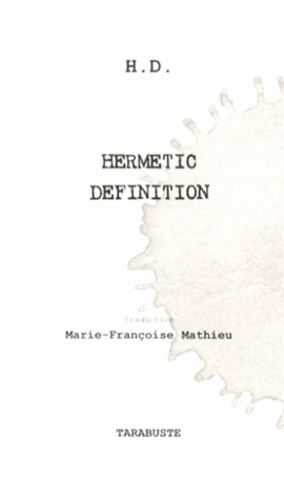 Hilda Doolittle - Hermetic Definition.