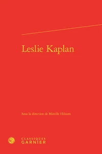 Leslie Kaplan