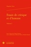 Hippolyte Taine - Essais de critique et d'histoire - Volume 1.