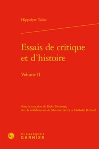 Essais de critique et d'histoire. Volume 2