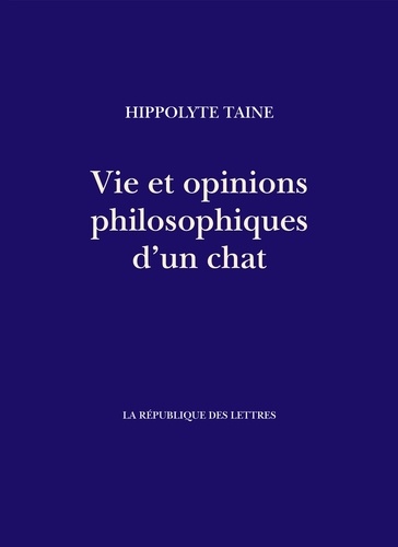 Vie et opinions philosophiques d'un chat 1e édition