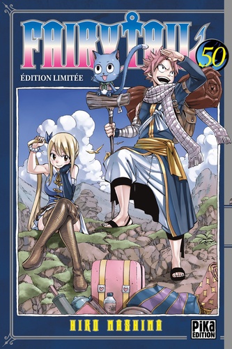 Hiro Mashima - Fairy Tail Tome 50 : Edition limitée avec une jaquette réversible et 50 cartes postales exclusives.