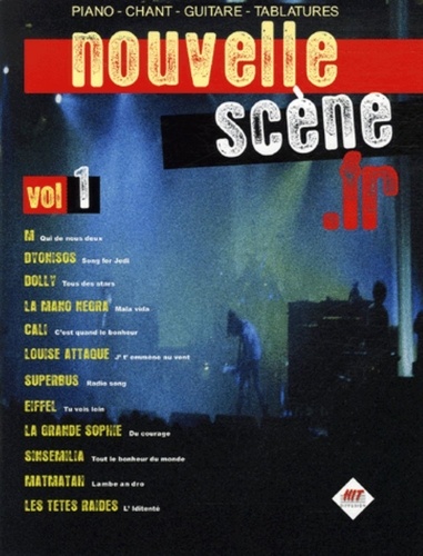  Hit Diffusion - Nouvelle scène.fr - Volume  1, 12 titres pour piano, chant, guitare, tablatures.