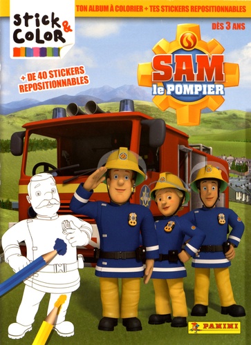  Hit Entertainment - Sam le Pompier - Ton album à colorier + tes stickers repositionnables.