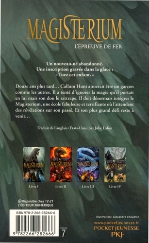 Magisterium Tome 1 L'épreuve de fer