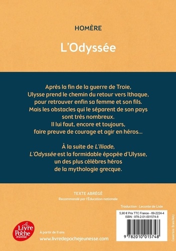 L'Odyssée. Texte abrégé - Occasion