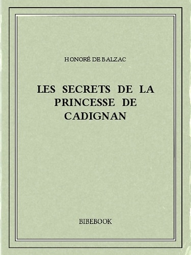 Les secrets de la princesse de Cadignan