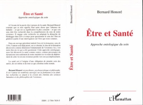  Honoré - Étre et santé - Approche ontologique du soin.